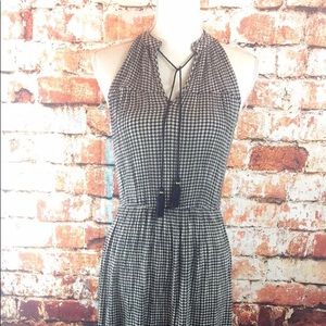 LC floor length gingham dress